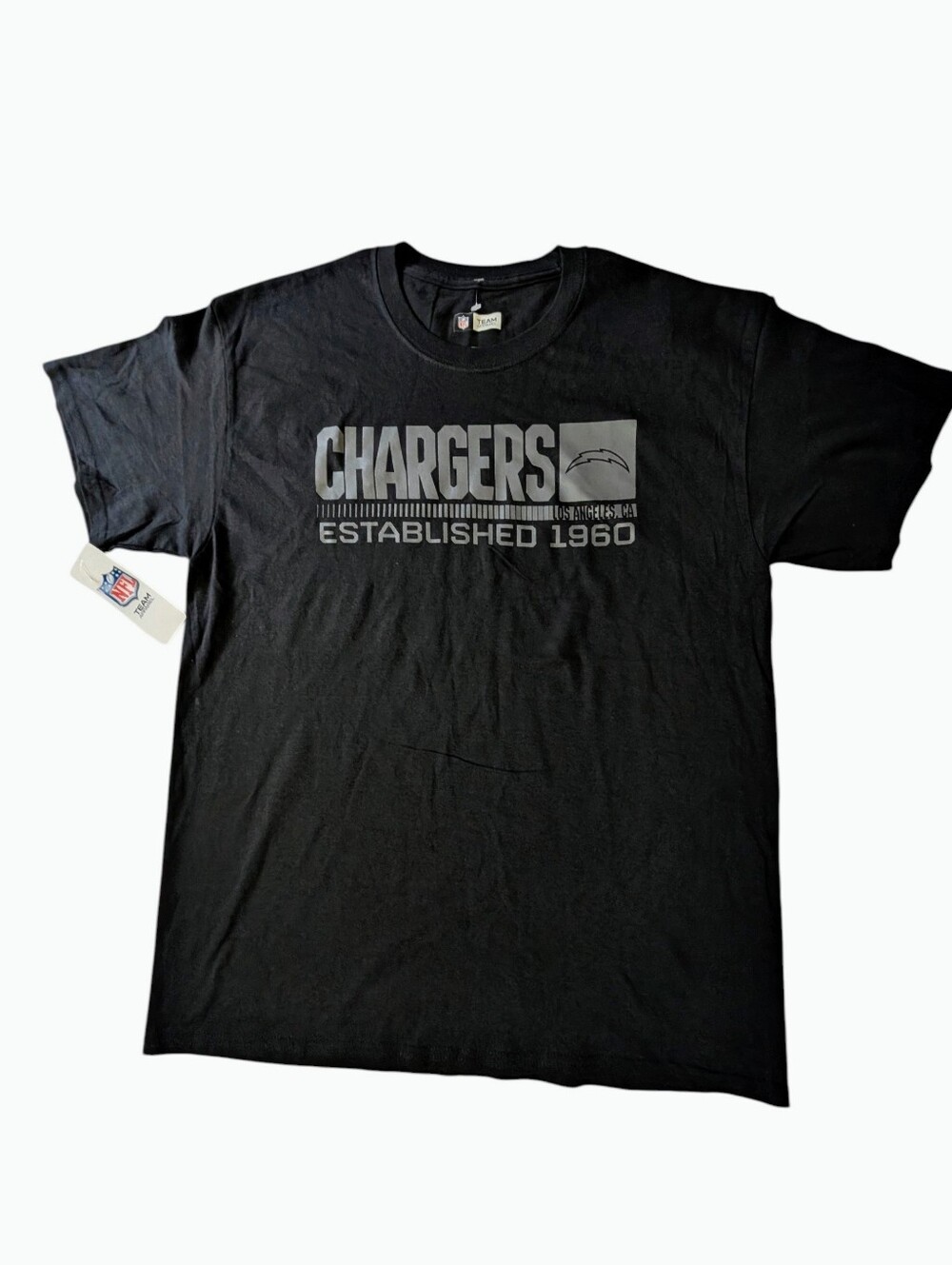 Los Angeles Chargers Black Officially NFL Apparel Licensed Shirt Men's NWT
